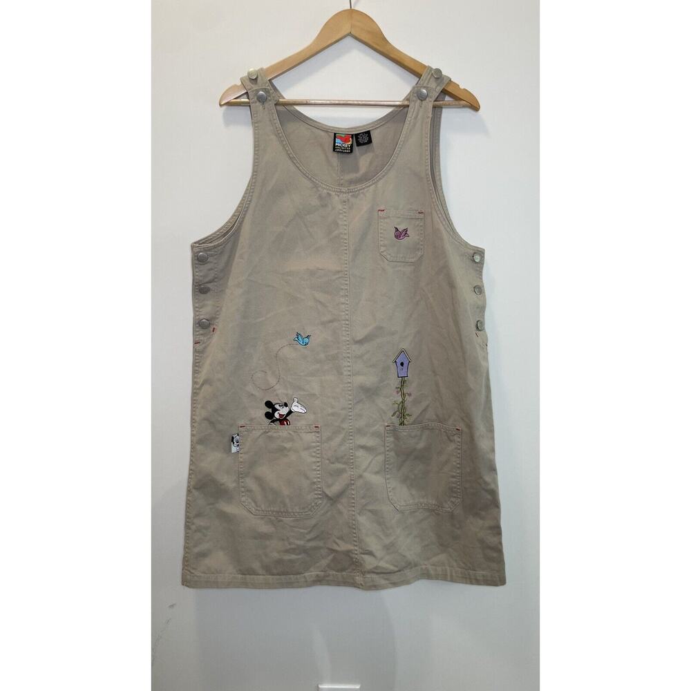 Embroidered Tan Mini Dress